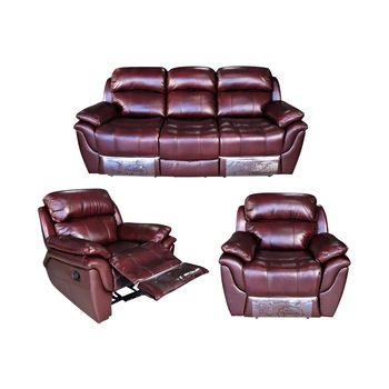 Set Piele Naturala Aniline, Md 2458 A-601-77, Canapea 3 loc cu 2 reclinere manuale si 2 fotolii cu reclinere manuale, Piele naturala suprafata de contact Set Piele Naturala Aniline, Md 2458 A-601-77, Canapea 3 loc cu 2 reclinere manuale si 2 fotolii cu reclinere manuale, Piele naturala suprafata de contact