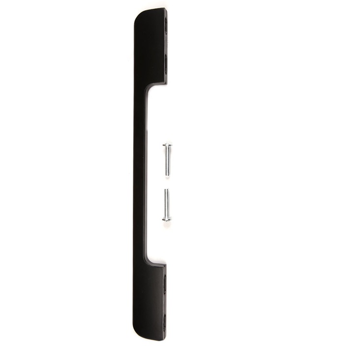 Maner modern cu accesorii, Aluminiu, Negru, Fix, 16 x 2.5 cm