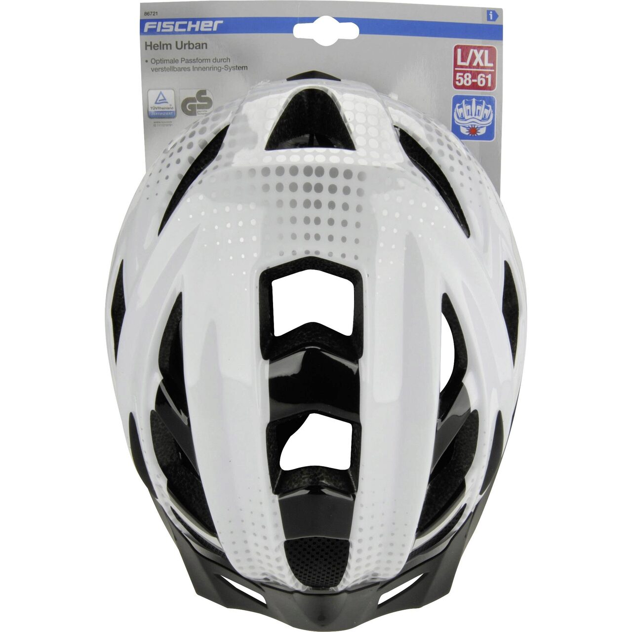 Fahrradhelm FISCHER Urban Plus Brooklyn L/XL Kopfumfang 58-61 cm für 29