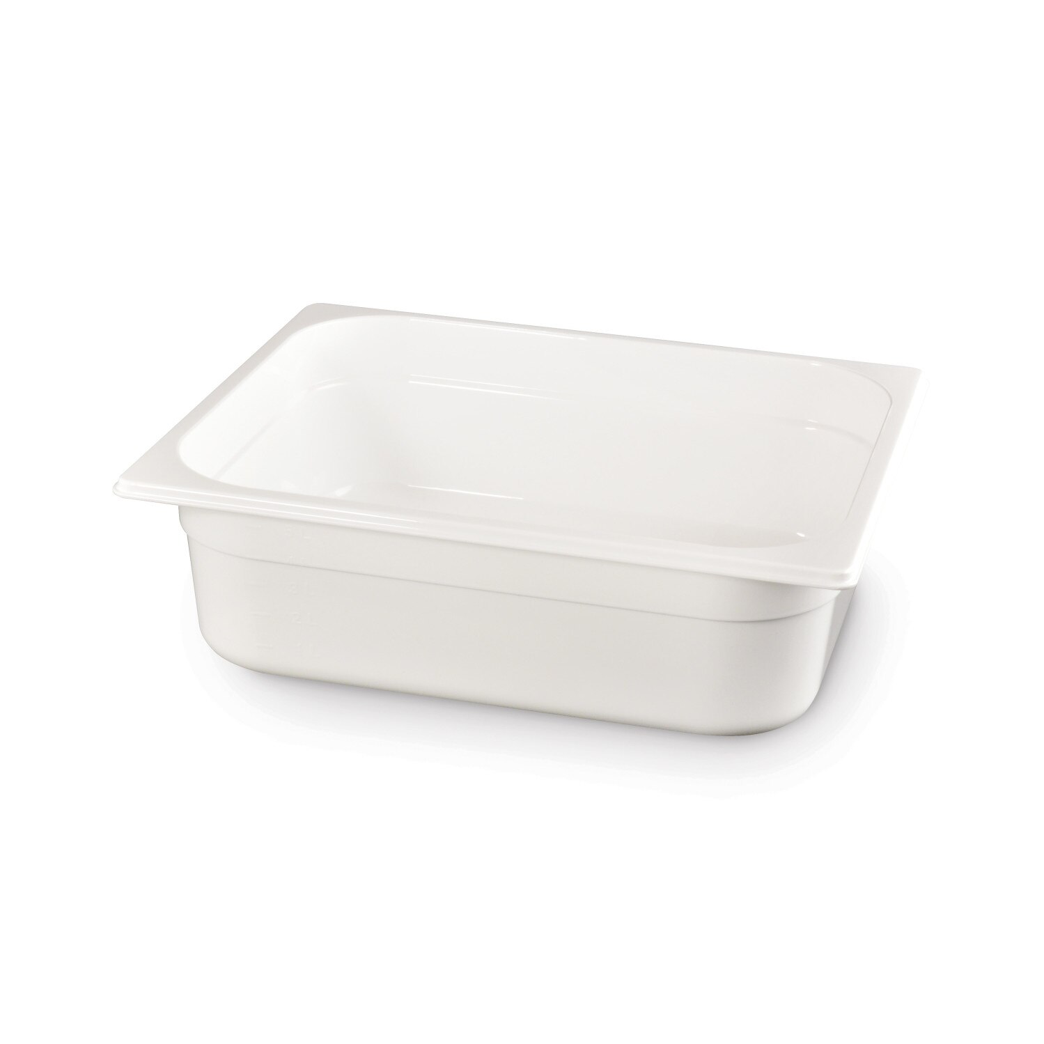 Tava profesionala Gastronorm 1/2 policarbonat alb, 4 litri, 65 mm inaltime, Hendi