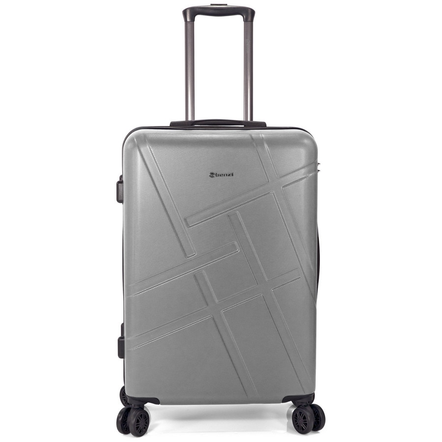 Troler Cabina, Benzi, ABS, 4 Roti Duble, BZ 5558 - 54 cm, Gri