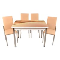 set masa fixa bronze 70x110 wave cu 4 scaune crem imagen 40_0_
0