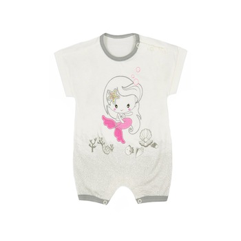 Salopeta de vara pentru fete Syrenka Koala 06-270, Crem, 74 Salopeta de vara pentru fete Syrenka Koala 06-270, Crem, 74