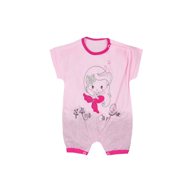 Salopeta de vara pentru fete Syrenka Koala 06-270-1, Roz, 74