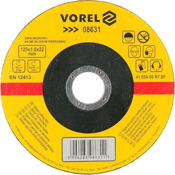 Disc debitat metale Vorel, 125x1x22mm Disc debitat metale Vorel, 125x1x22mm