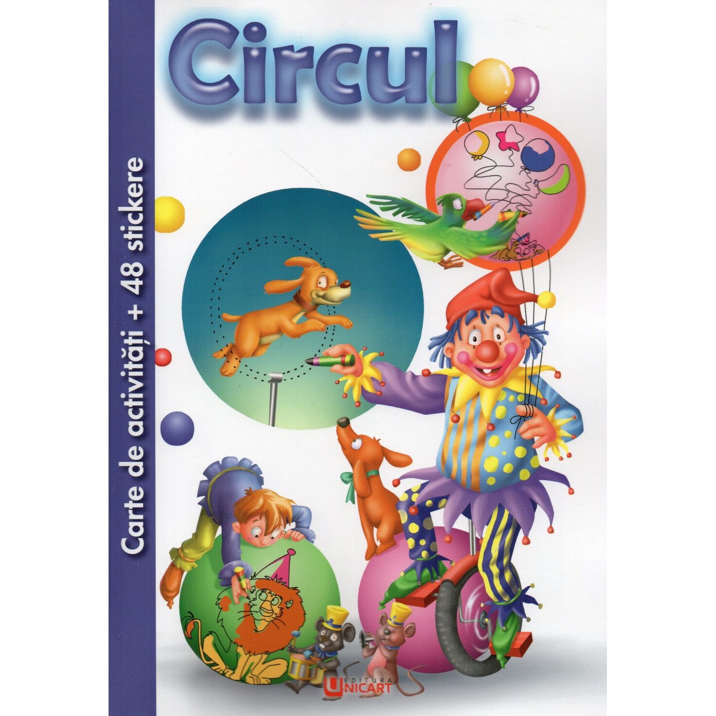 Circul carte de activitati cu 48 stickere