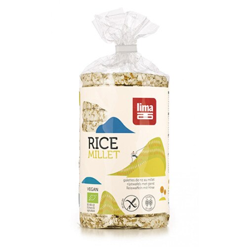 Rondele de orez si mei expandat bio, Lima, 100g