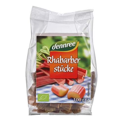Rubarba confiata bio, Dennree, 100g