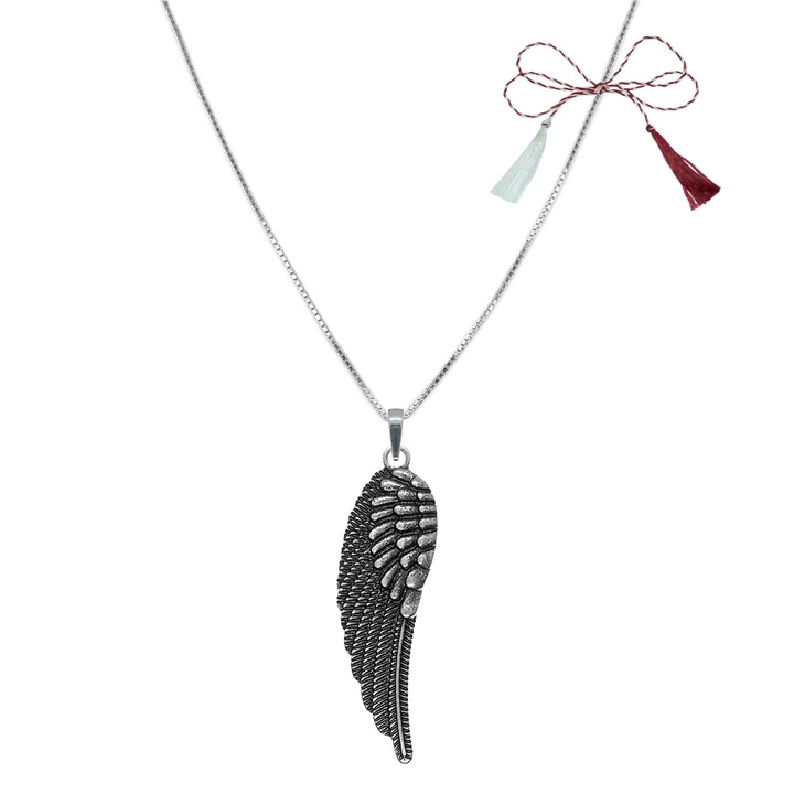 Martisor személyre szabott ezüst lánc medál szárny 10074VEN730 Dras 45 cm ezüst