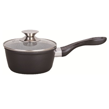 Ibric cu capac, granit, 18 cm, 1,5 litri, negru Ibric cu capac, granit, 18 cm, 1,5 litri, negru