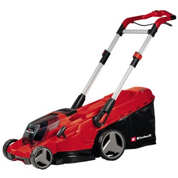 Masina de tuns gazonul pe acumulatori Einhell PXC RASARRO 36/42 (2x4.0Ah),motor fara perii, latime taiere 42 cm, inaltime taiere 6 trepte (25-75 mm), sac colectare 50 l,include 2 acumulatori 4.0 Ah si incarcator X-Twincharger 3A Masina de tuns gazonul pe acumulatori Einhell PXC RASARRO 36/42 (2x4.0Ah),motor fara perii, latime taiere 42 cm, inaltime taiere 6 trepte (25-75 mm), sac colectare 50 l,include 2 acumulatori 4.0 Ah si incarcator X-Twincharger 3A