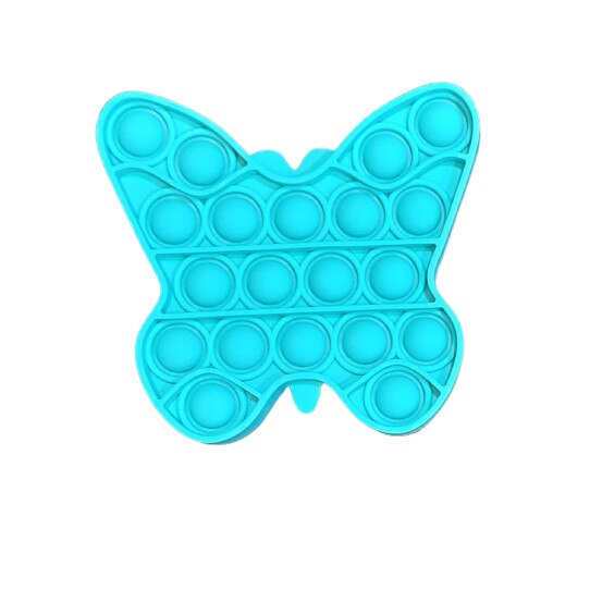 Joc Pop it fluture, verde din silicon, 11 cm