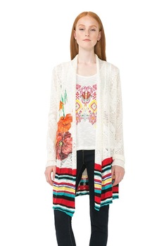 Cardigan Desigual 73J2WE0, Crem, 34 Cardigan Desigual 73J2WE0, Crem, 34