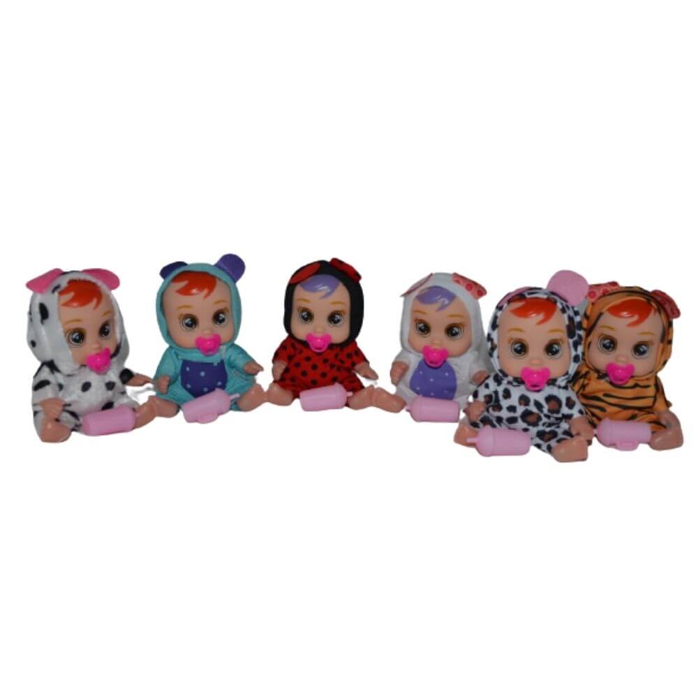 Papusa lovely baby, de plastic, 10 cm, +3 ani