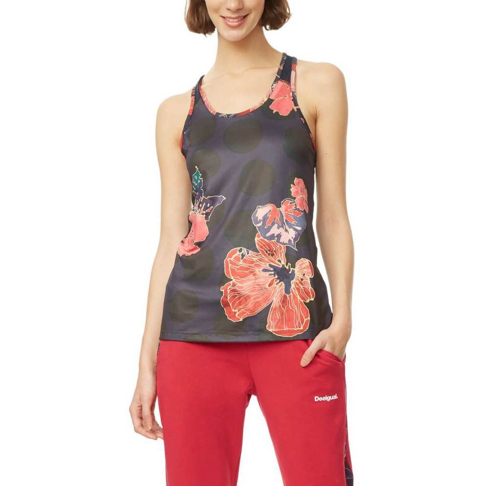 Tricou de sport pentru femei, Desigual Ts_Racer Scarlet, Multicolor