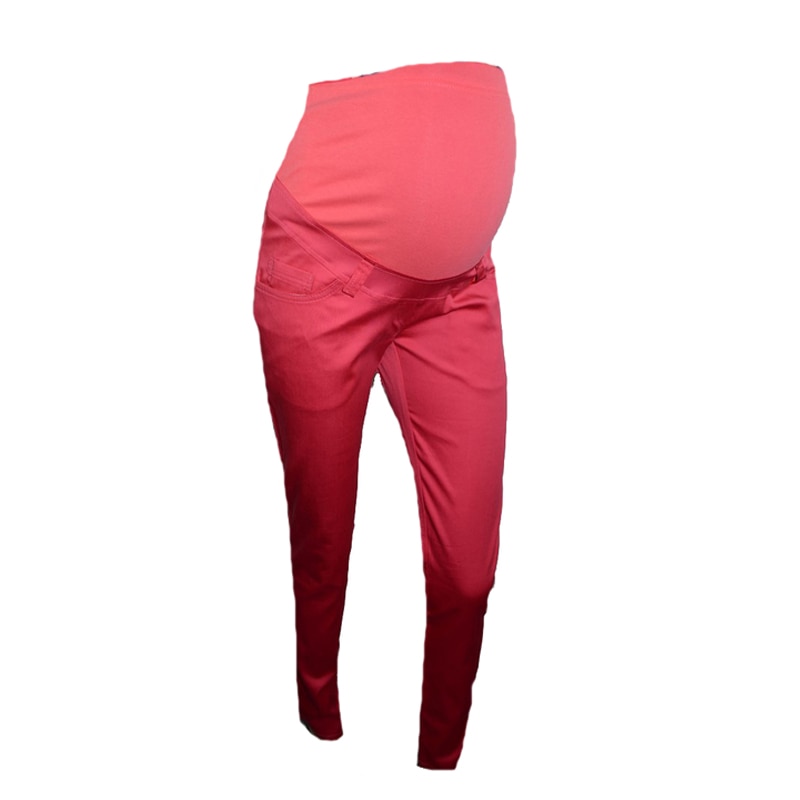 Pantaloni casual pentru gravide Mini Junior PCD1CO, Coral, XXL