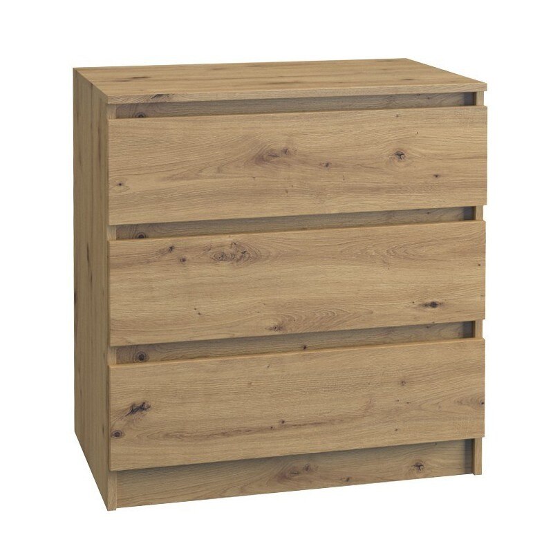 Dulap cu sertare Shannan M3, 70x40x77, stejar