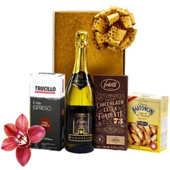 Cos cadou Gold&Chic, GourmetGift, 1100g Cos cadou Gold&Chic, GourmetGift, 1100g