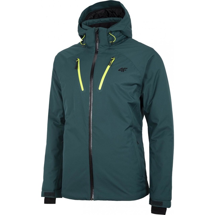 Jacheta ski barbati 4F, Teal, Verde inchis, XL