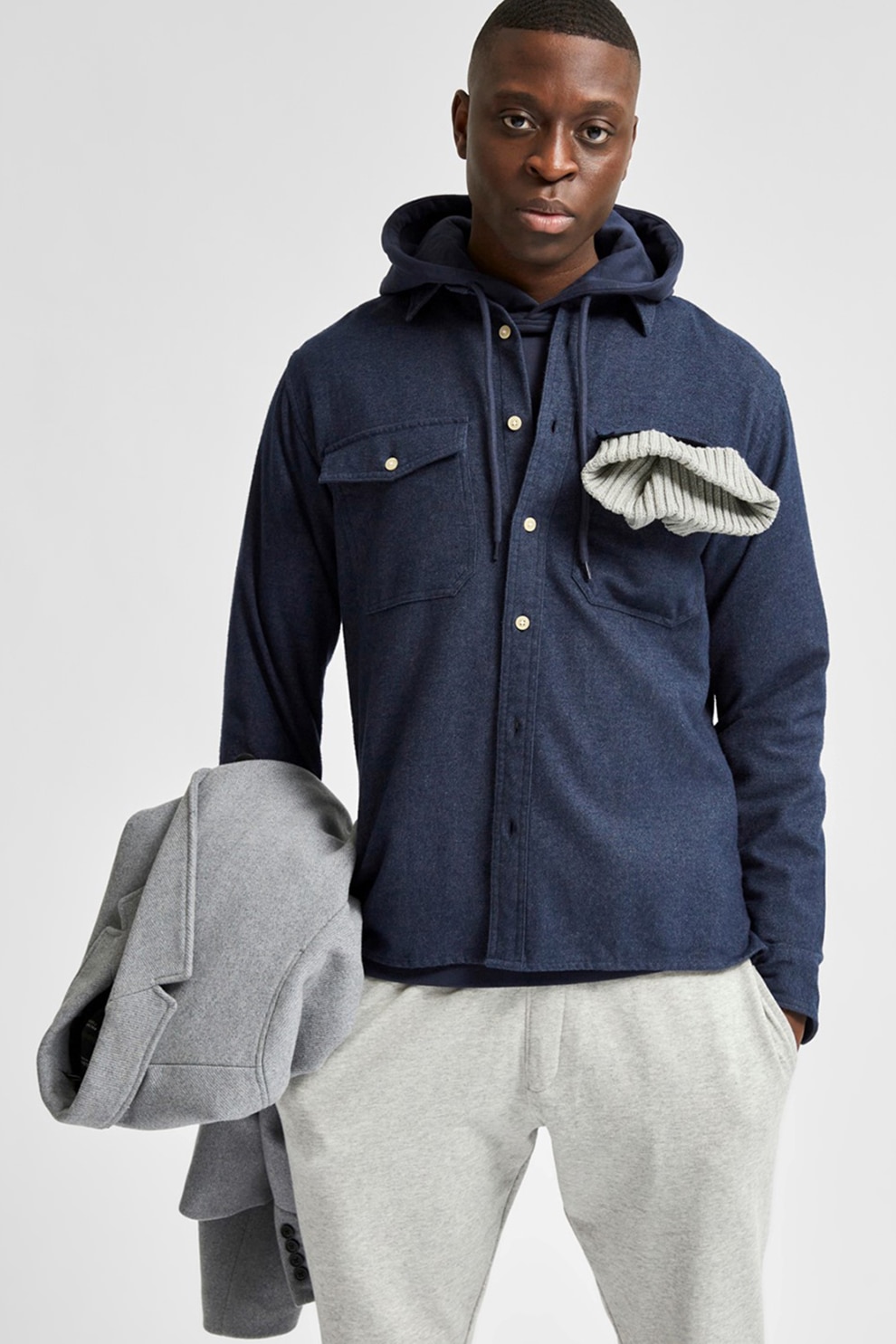 Selected Homme, Camasa lejera, Bleumarin