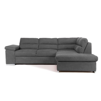 Coltar Extensibil ALONSO, cu lada de depozitare, variante stanga/dreapta 260x220x85 cm - Dreapta, Gri Coltar Extensibil ALONSO, cu lada de depozitare, variante stanga/dreapta 260x220x85 cm - Dreapta, Gri