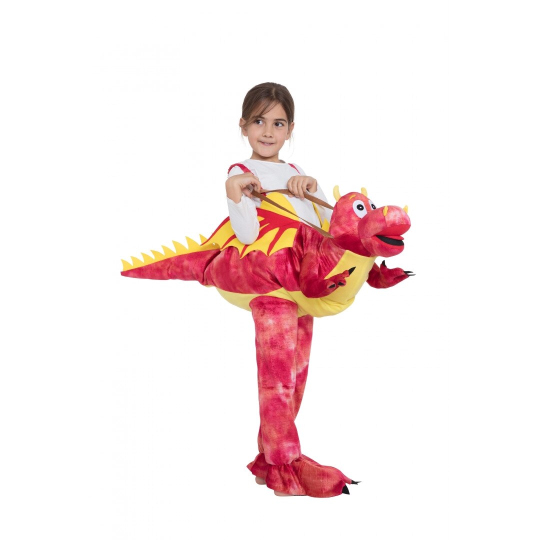 Costum dragon rosu copii ,4-9ani