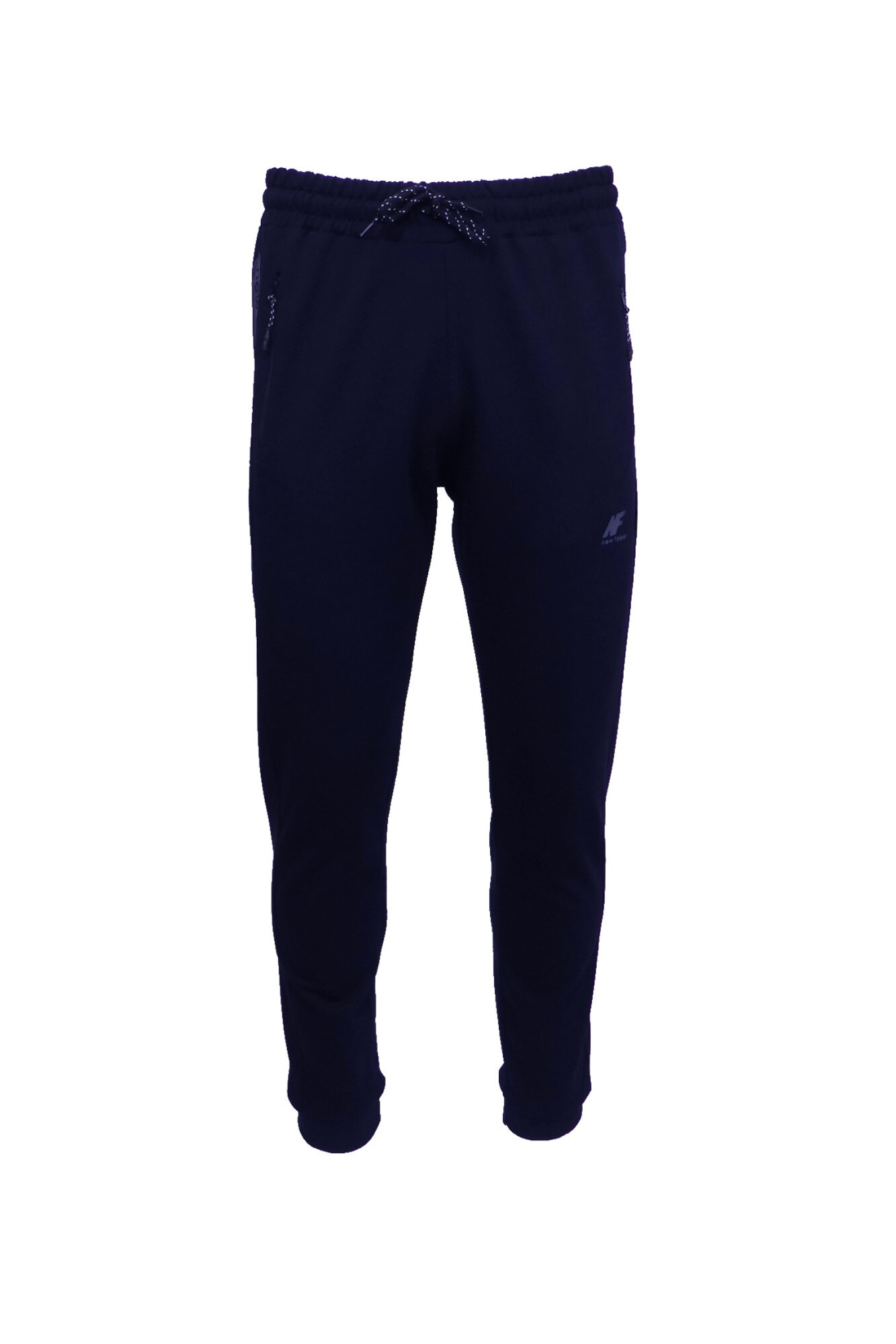 Pantaloni trening barbat, JAGERFABEL SPORT, 2 buzunare laterale cu fermoare, culoare albastru, regular fit, marime XL