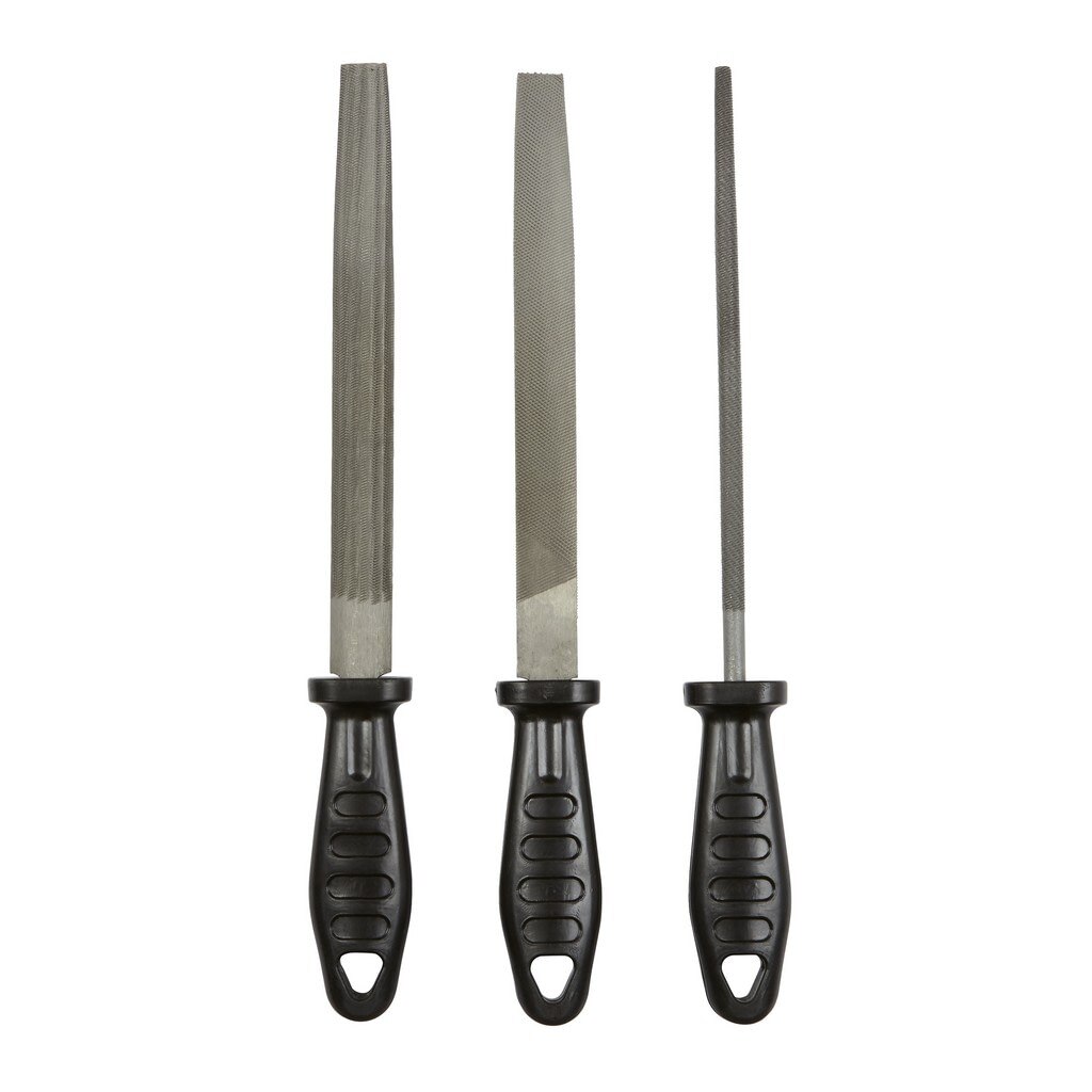 Set de 3 pile, OPP, otel, maner usor