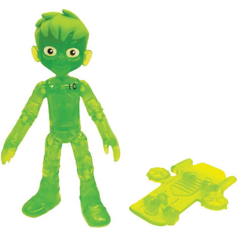 Figurina articulata translucenta Ben 10 Glitch Ben
