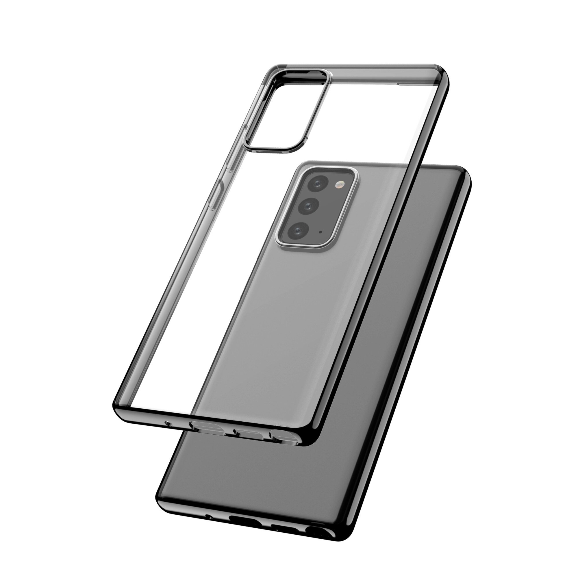 Capac Protectie Spate Cellara Colectia Electro Pentru Samsung Galaxy Note 20 - Negru