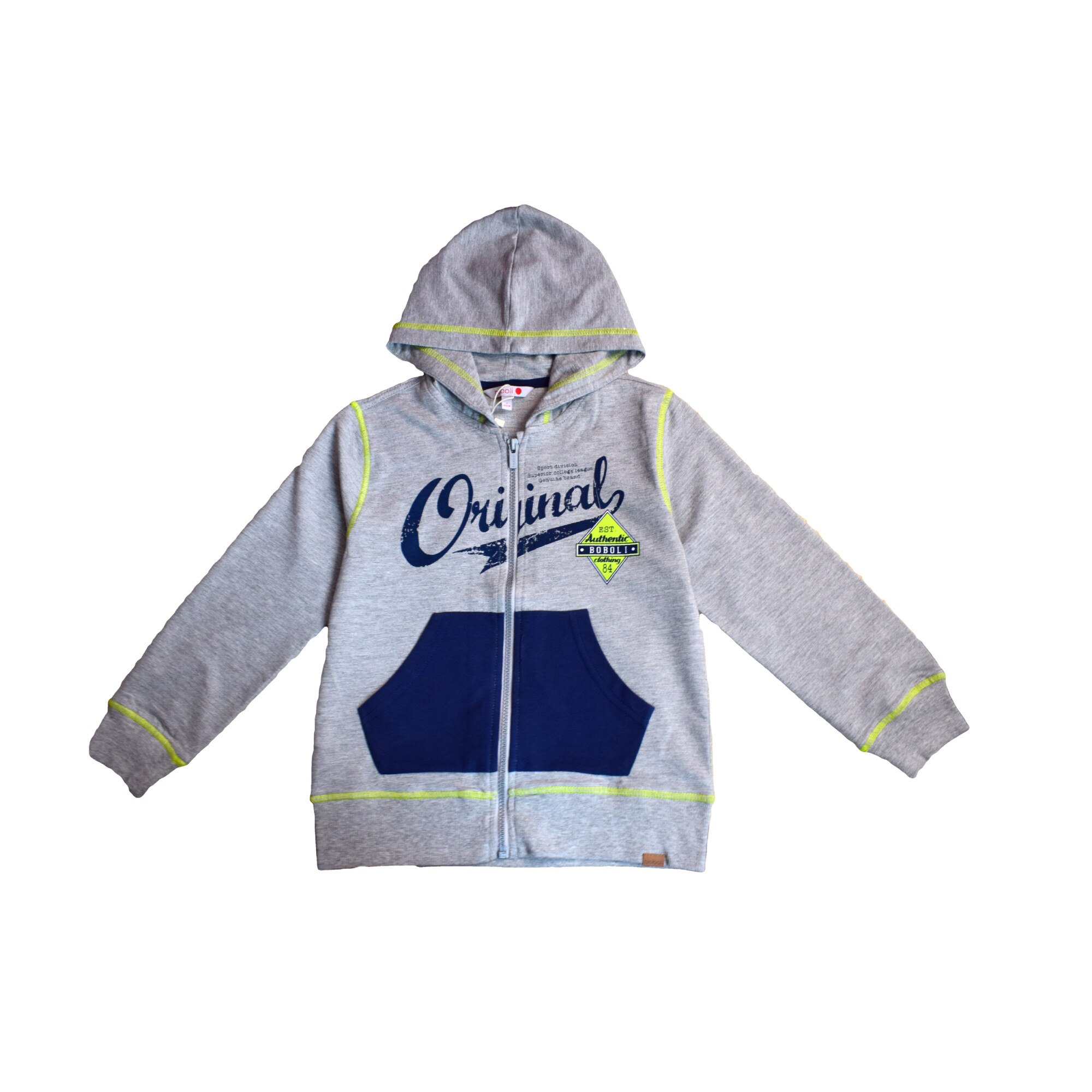 Hanorac baieti gri deschis, Boboli, gri deschis