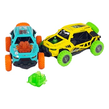 Set 2 masini pentru baieti Off-Road 4X4, functia de tragere inapoi Set 2 masini pentru baieti Off-Road 4X4, functia de tragere inapoi