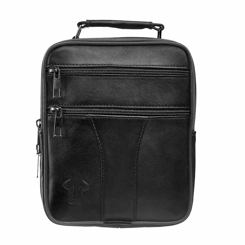 Geanta piele barbati,Toro Nero,Cairo black