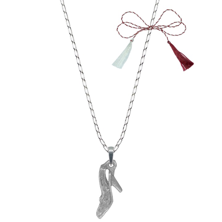 Martisor személyre szabott ezüst lánc medál Cipő 6877FIG01625 Dras 55 cm ezüst