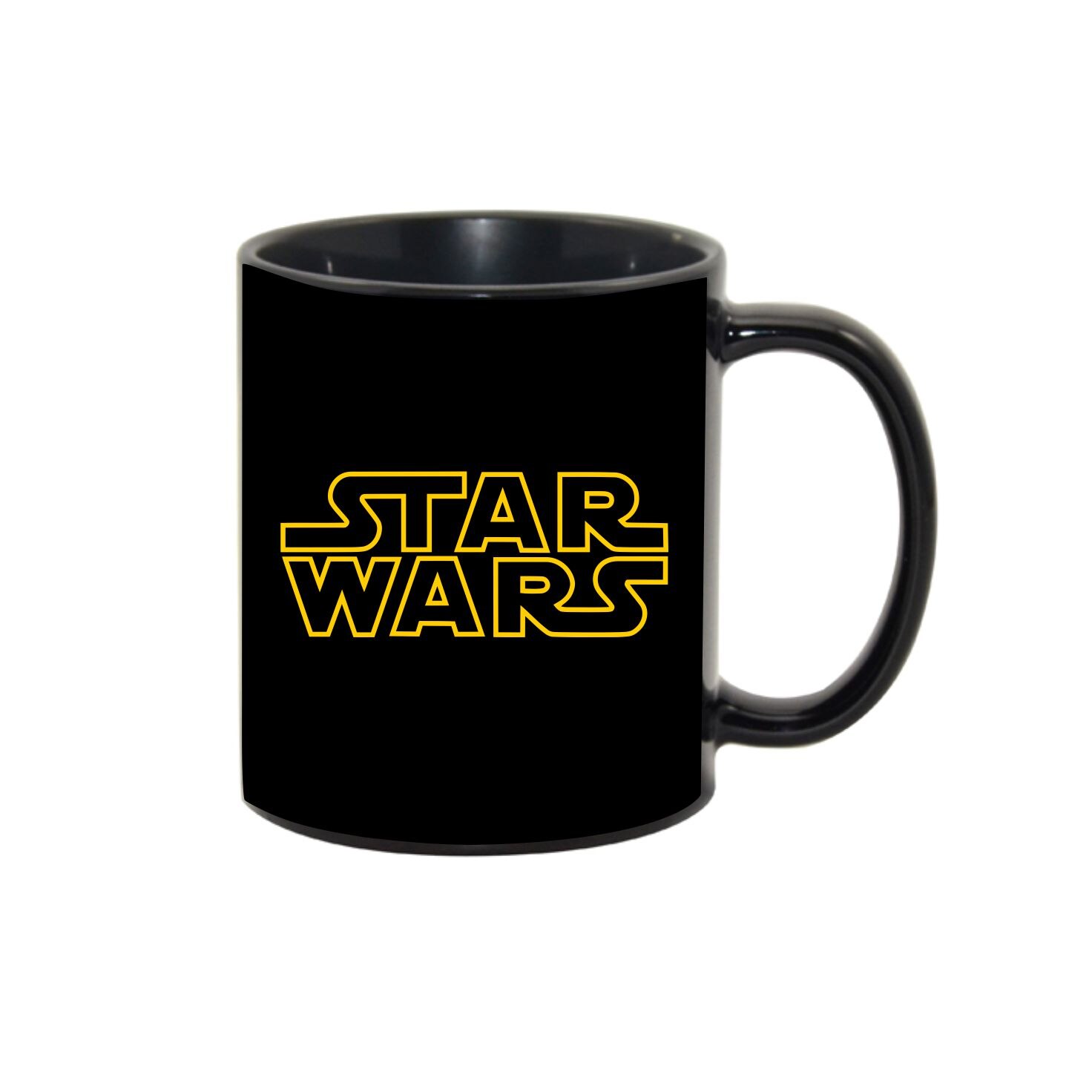 Cana personalizata Star Wars Logo ,ceramica neagra, 330ml