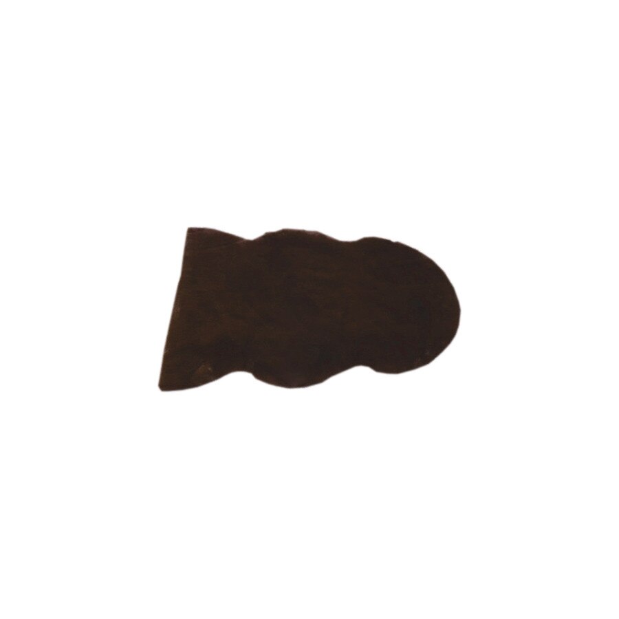 Covor pufos tip blana ecologica de iepure, DR2, 50x80 cm, 1000 g/m², maro inchis