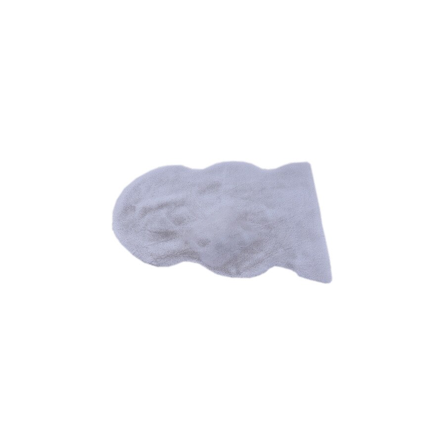 Covor pufos tip blana ecologica de iepure, DR2, 50x80 cm, 1000 g/m², gri