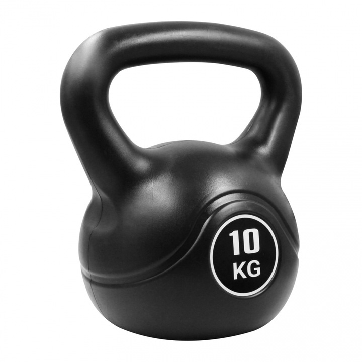 Gantera Kettlebell 10kg Neagra P2I