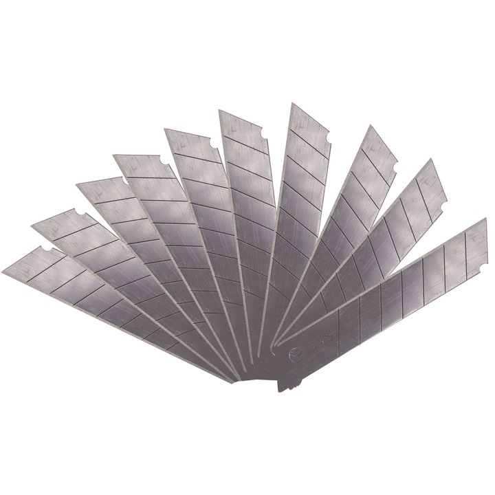 Készlet 10 SK2 18x100x0,5mm vágókés, Topmaster 370302