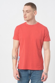LA MARTINA, Tricou regular fit cu decolteu la baza gatului, Rosu LA MARTINA, Tricou regular fit cu decolteu la baza gatului, Rosu
