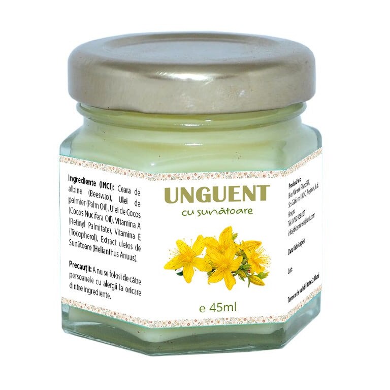 Unguent cu Sunatoare, 100% natural, 45 ml