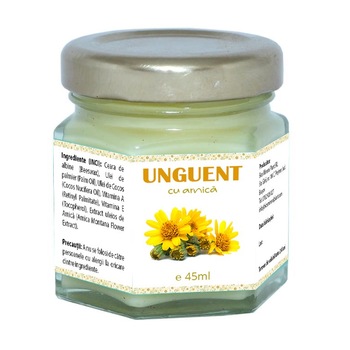 Unguent cu Arnica, 100% natural, 45 ml Unguent cu Arnica, 100% natural, 45 ml