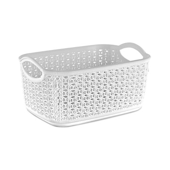 Cos Cu Manere Impletit, Nr 4, Miss Collection, 28 L, Alb Cos Cu Manere Impletit, Nr 4, Miss Collection, 28 L, Alb