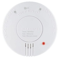 senzor de fum tip optic  klausstech semnalizare stare cu led design elegant sirena puternica 85 db functie blocare sunet alb imagen 3_0_
0