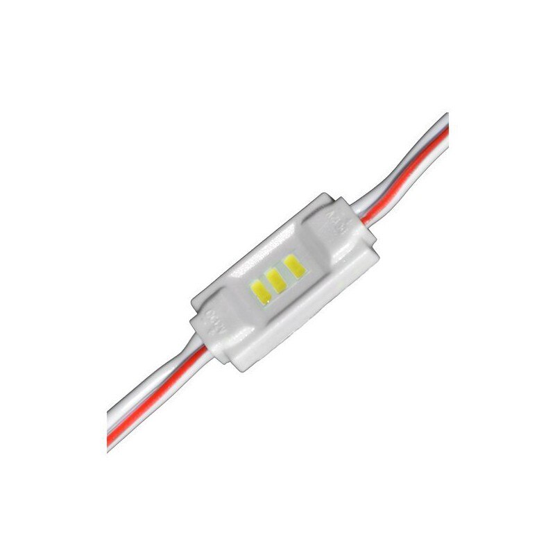 Set 20 module LED 3014, Optonica, 0.36W, 18x8 mm, Lumina Albastra