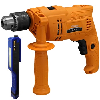 Masina de gaurit electrica cu percutie Villager VLN 253, putere 500 W, turatie 2800 rpm, mandrina 13 mm, lanterna LED magnetica AgroPro Masina de gaurit electrica cu percutie Villager VLN 253, putere 500 W, turatie 2800 rpm, mandrina 13 mm, lanterna LED magnetica AgroPro