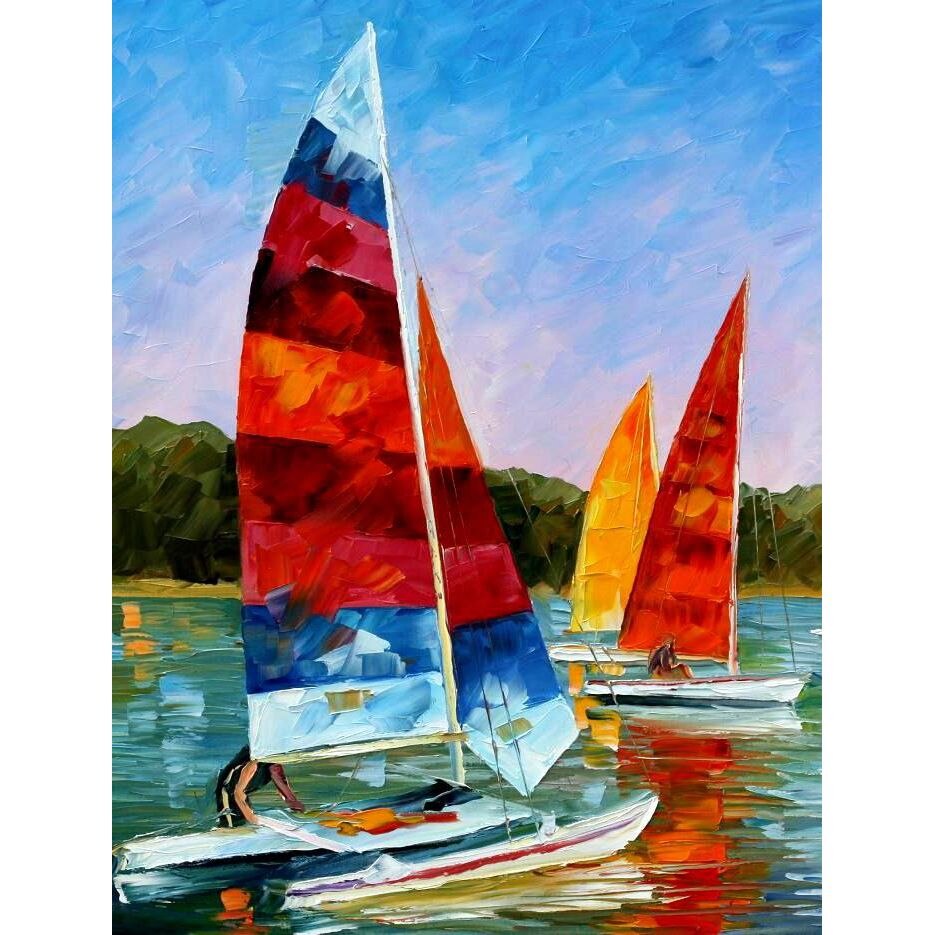 Pictura pe numere Criando (set) 40x50 cm - Panza din bumbac pe rama de lemn (PDP-1295)