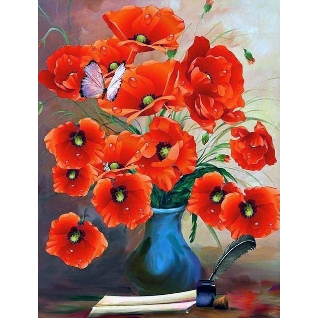 Set Pictura pe numere 80x100 cm, Panza din bumbac (PDP-1425), fara rama