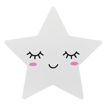 Lampa din lemn, Zola, pentru camera copiilor, stea alba Lampa din lemn, Zola, pentru camera copiilor, stea alba