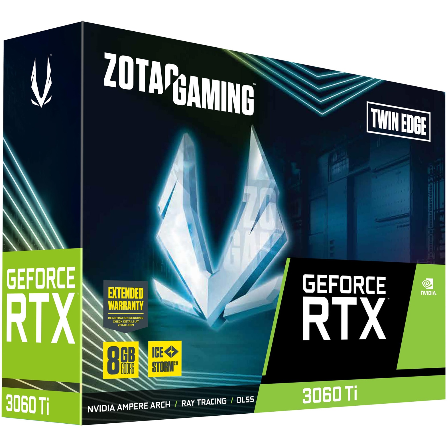 Placa video ZOTAC GAMING GeForce® RTX™ 3060 Ti Twin Edge, 8GB